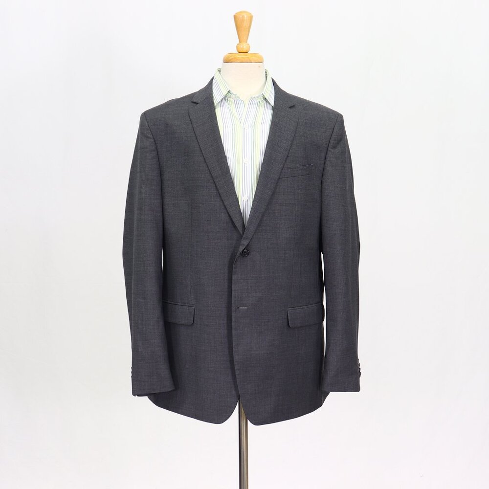 Banana Republic 48L Gray Blazer Sport Coat Jacket 2-Button Solid Y707